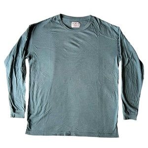 Soft Serve Unisex Size Medium Blue Cloud Cotton Long Sleeve Crew Neck T-Shirt M